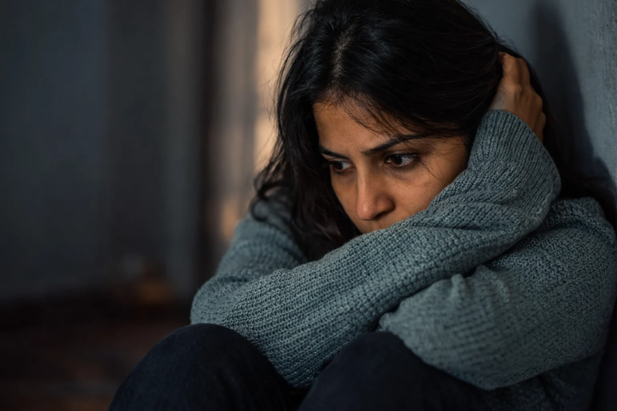 Young woman experiencing depression and low motivation